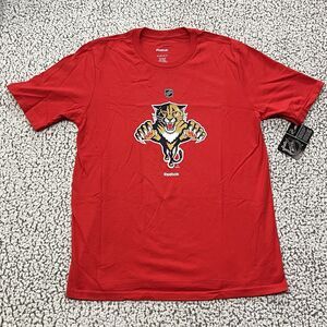 Reebok Florida Panthers NHL Youth XL T-Shirt Red Alternate Logo Short Sleeve NWT